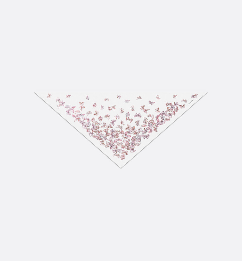 Dior Camo Papillon Triangle Scarf 1