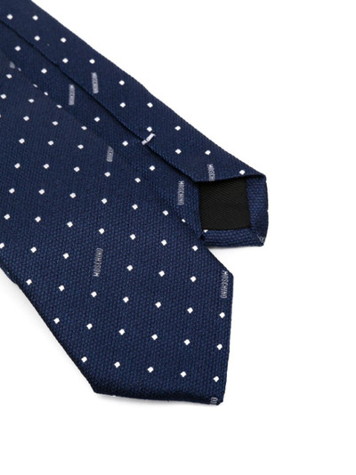 Moschino patterned-jacquard tie outlook