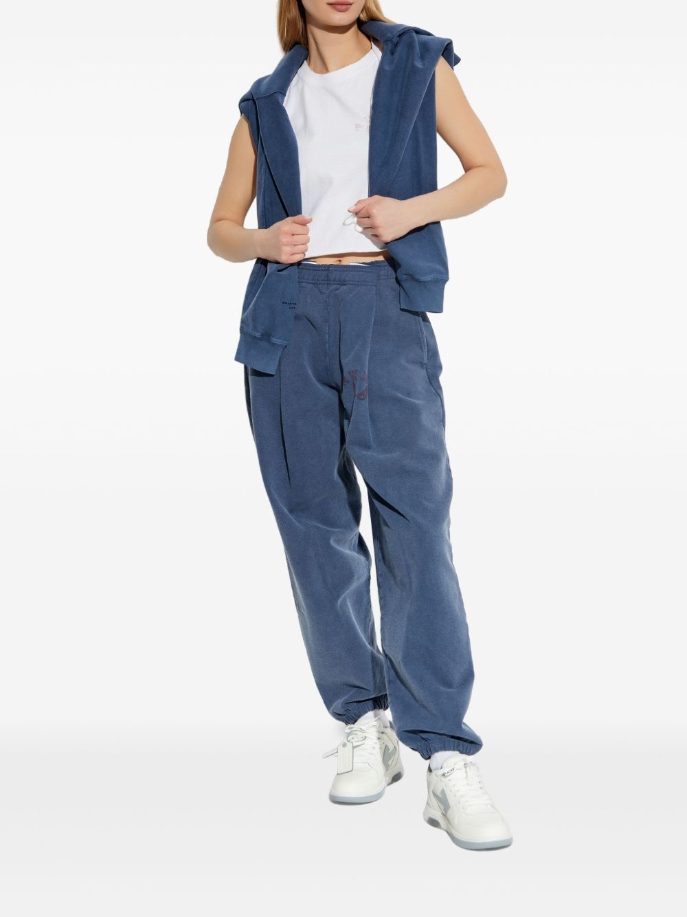 cotton track pants - 2