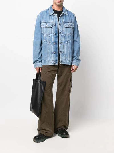 Diesel panelled long-sleeve denim jacket outlook