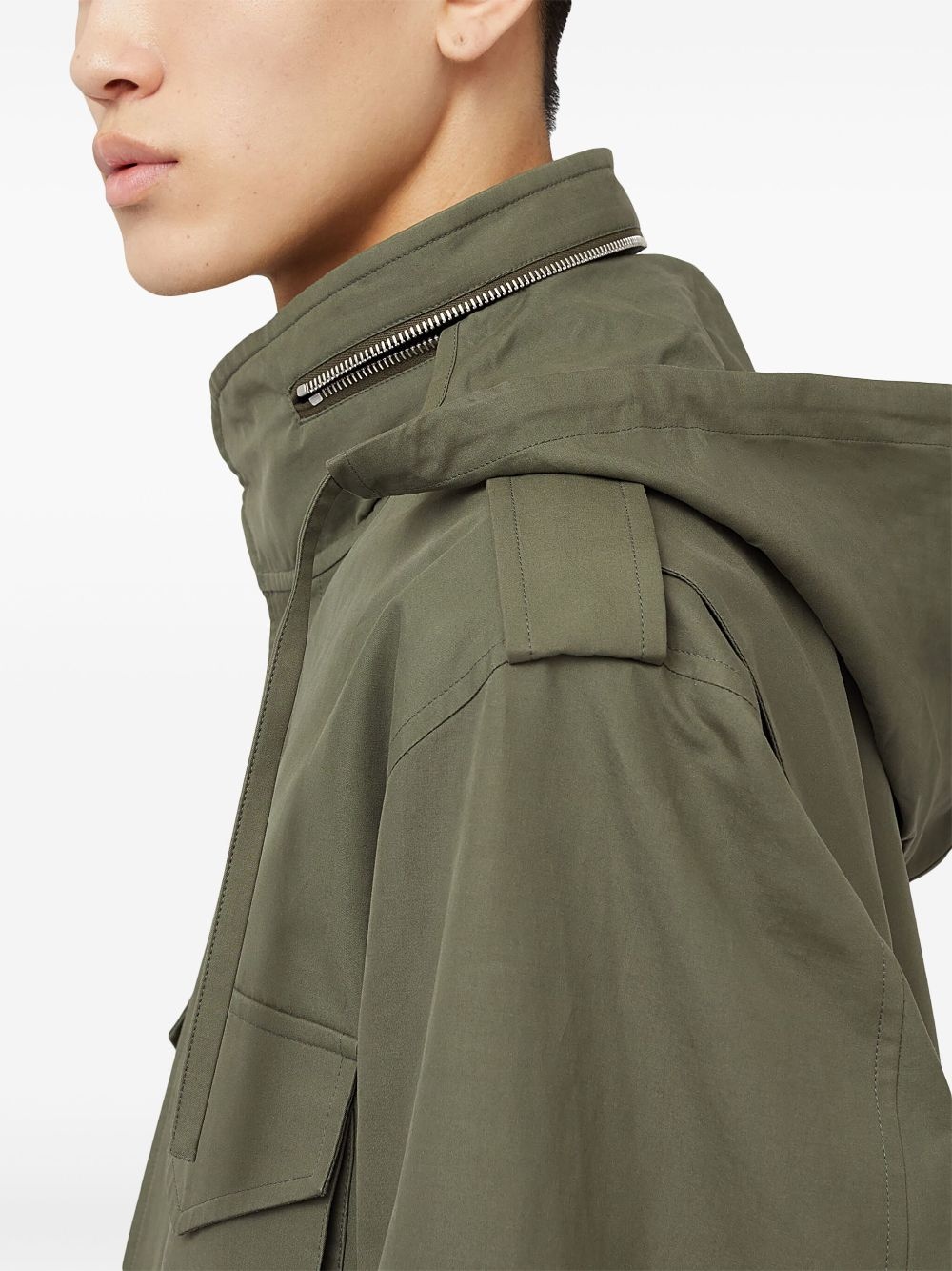 concealed fastening shirt jacket - 3