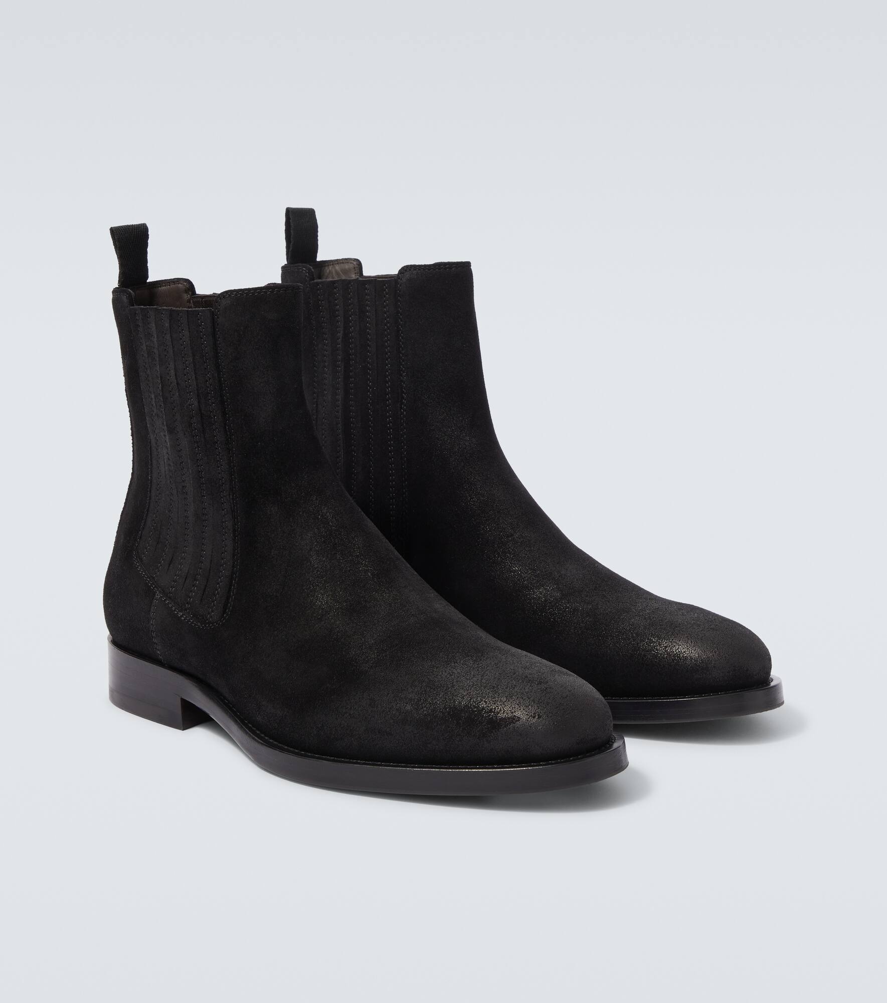 Suede Chelsea boots - 5