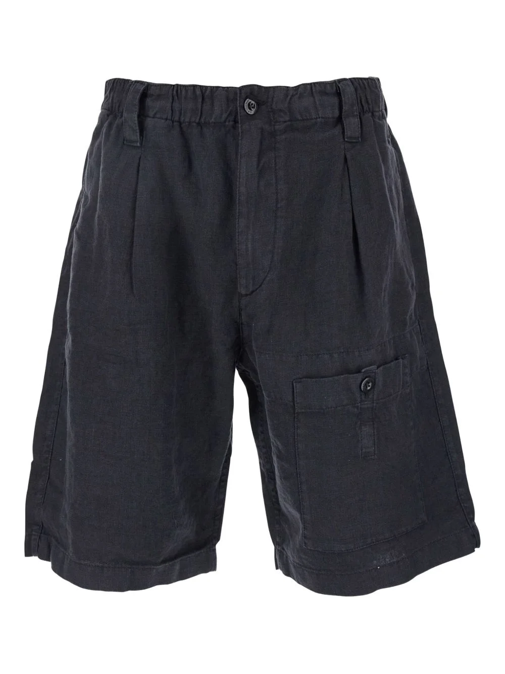 pleated cargo shorts - 1