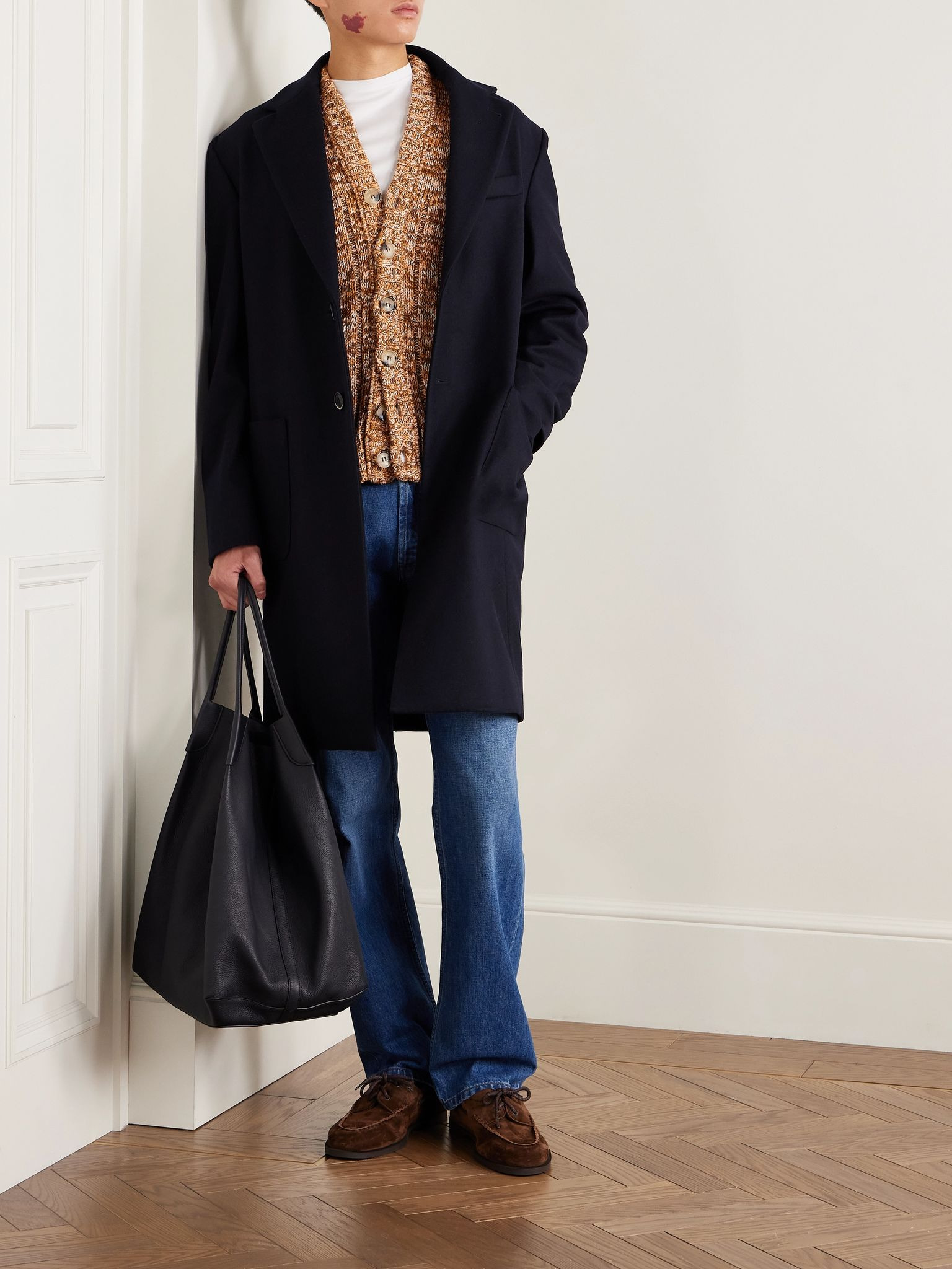 Baron Wool-Blend Coat Navy - 2
