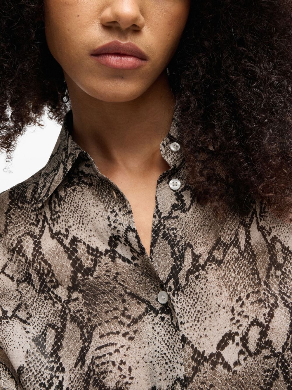 snake-print shirt - 5