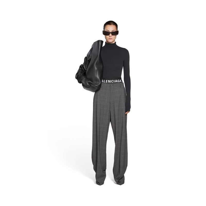 BALENCIAGA Women's Knife Tailored Pantashoes in Grey outlook