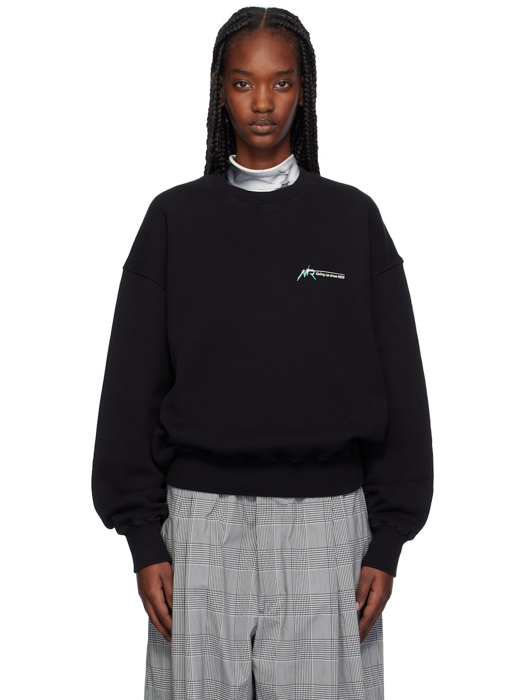 Black Oversized Sweatshirt - 1