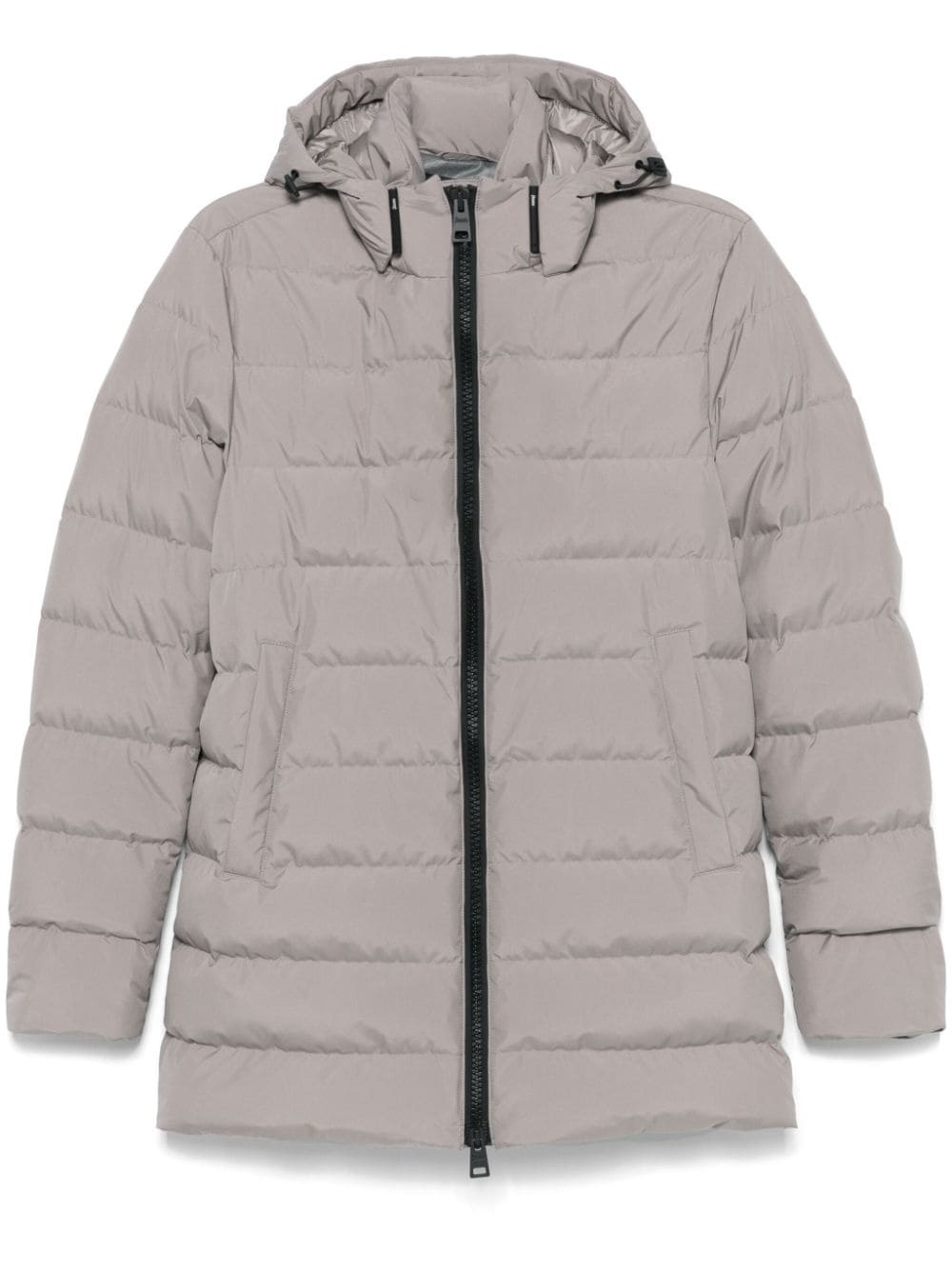 hooded puffer jacket - 1