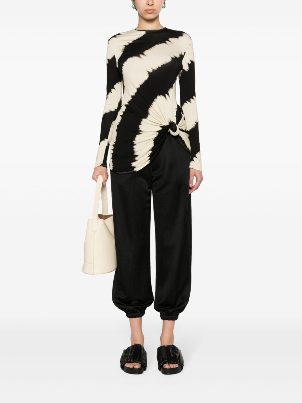 high-waist tapered trousers - 2