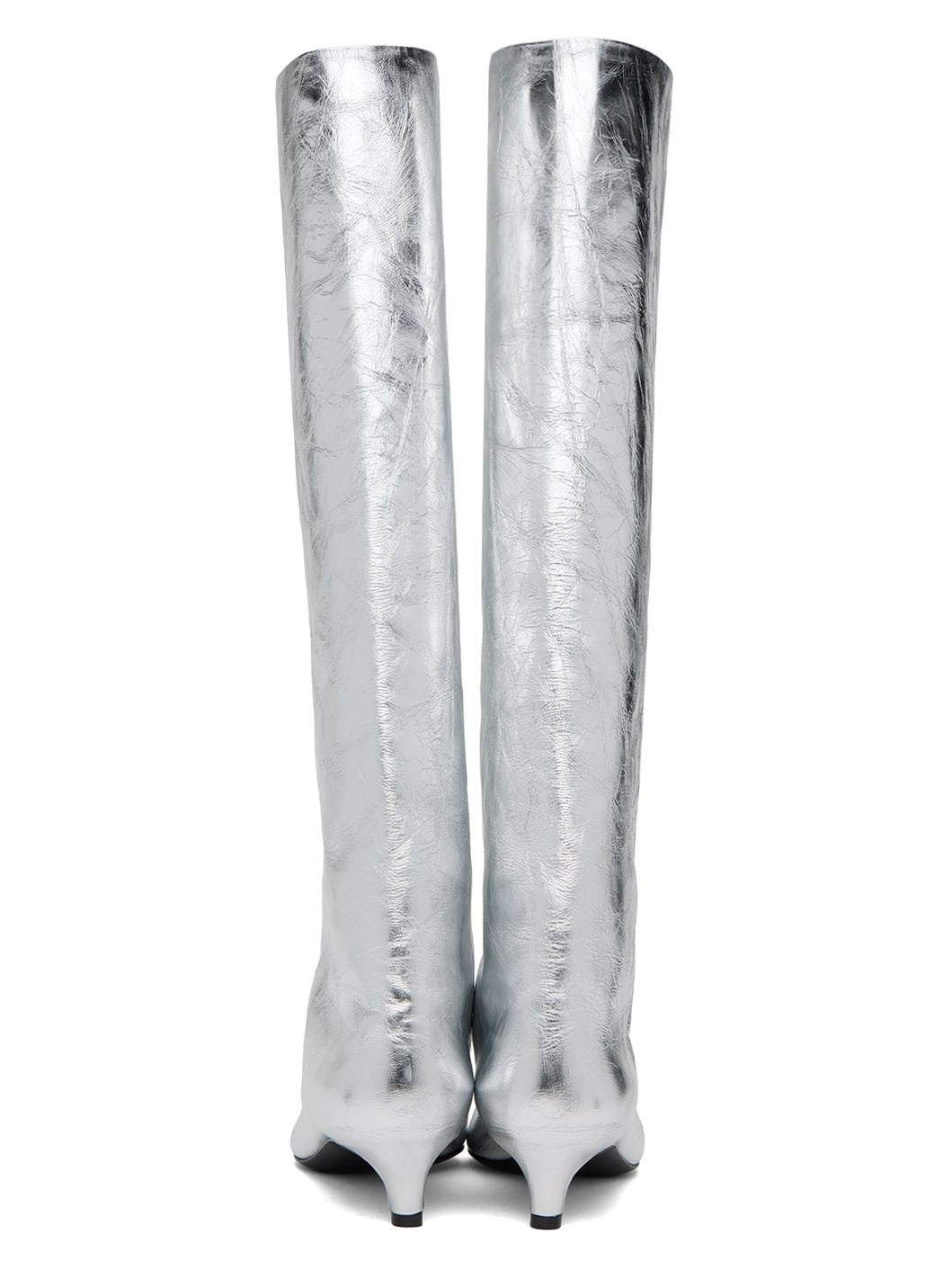 Silver Metallic Boots - 2