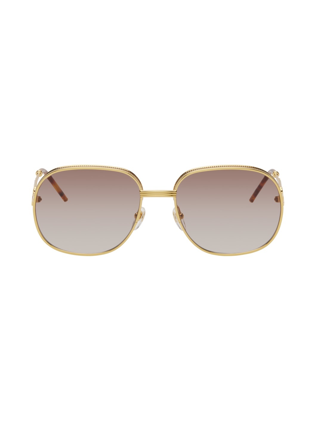 Gold Square Sunglasses - 1