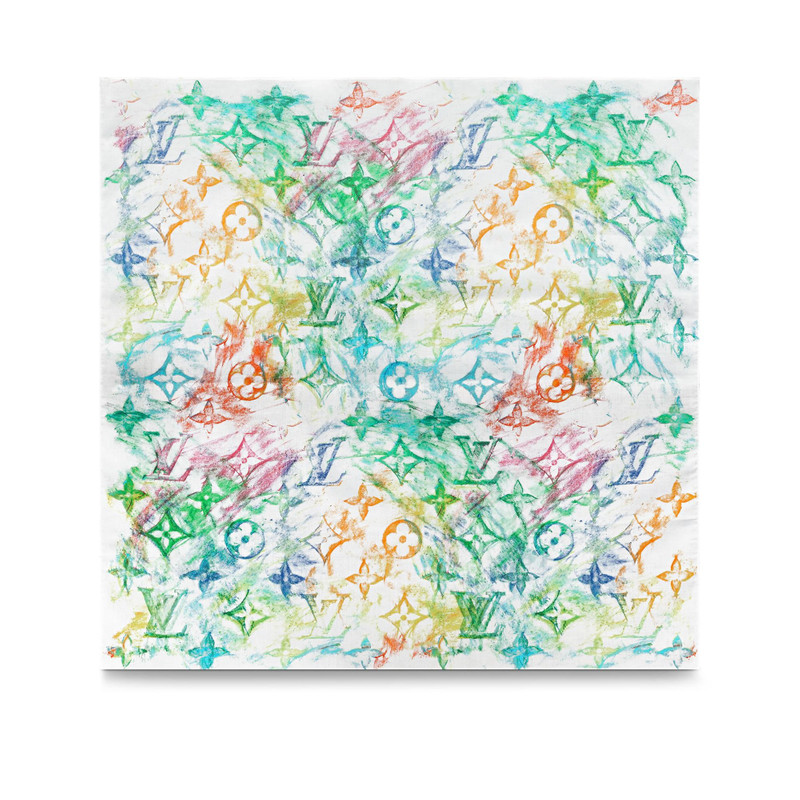 Monogram Pastel Bandana And Mask Cover Set 3