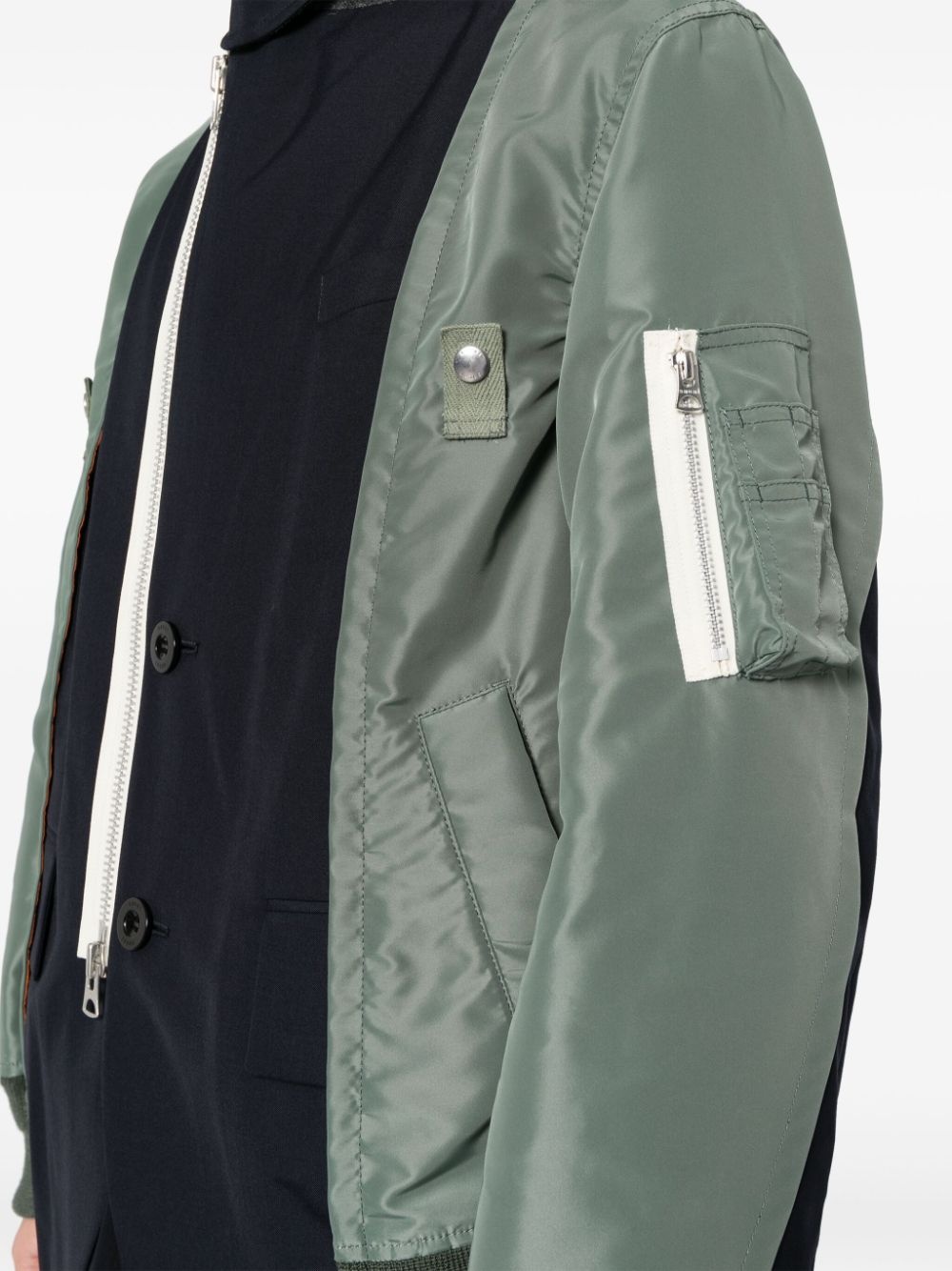 contrast-panel jacket - 5