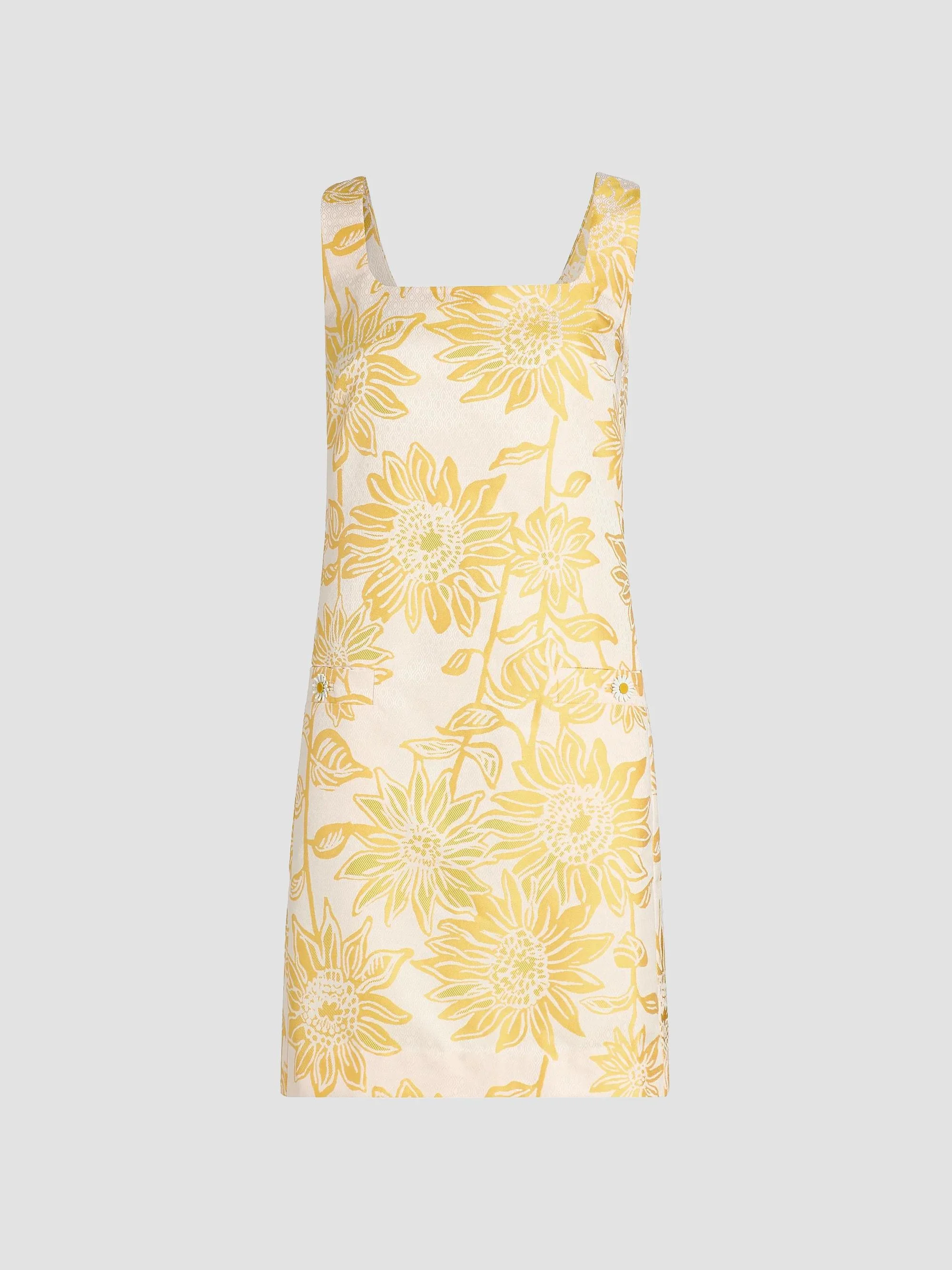 Women's Albright Floral Jacquard Shift Minidress - Resort White - 1