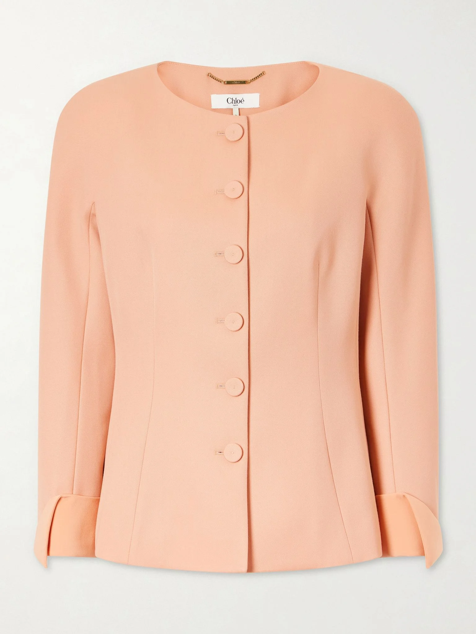 Wool-crepe jacket Pink - 1