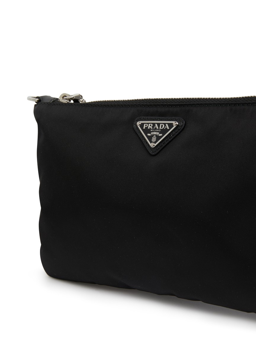Re-Nylon and Saffiano leather purse - 6
