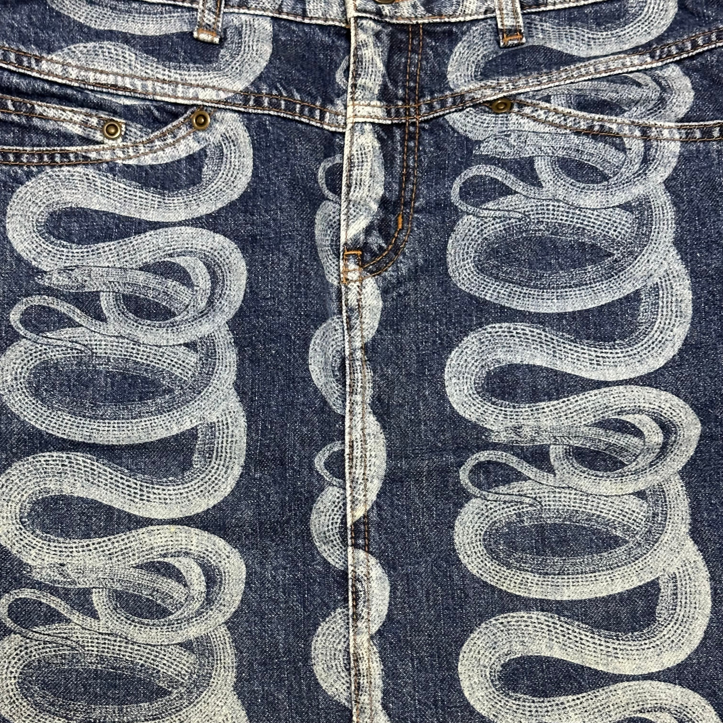 HYSTERICS - HYSTERICS Snake Denim Skirt - 4