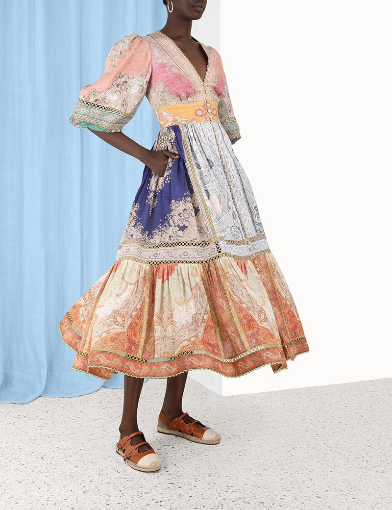 ANNEKE LANTERN MIDI DRESS 3