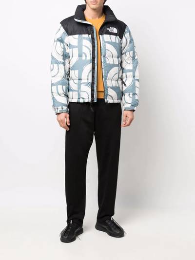 The North Face patterned zip-up down jacket outlook