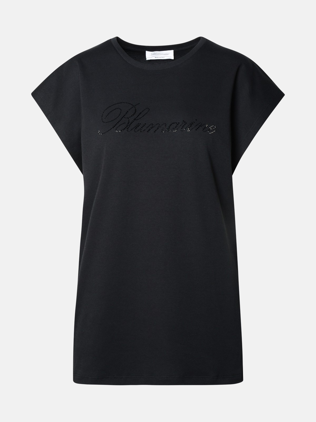 BLACK COTTON T-SHIRT - 1