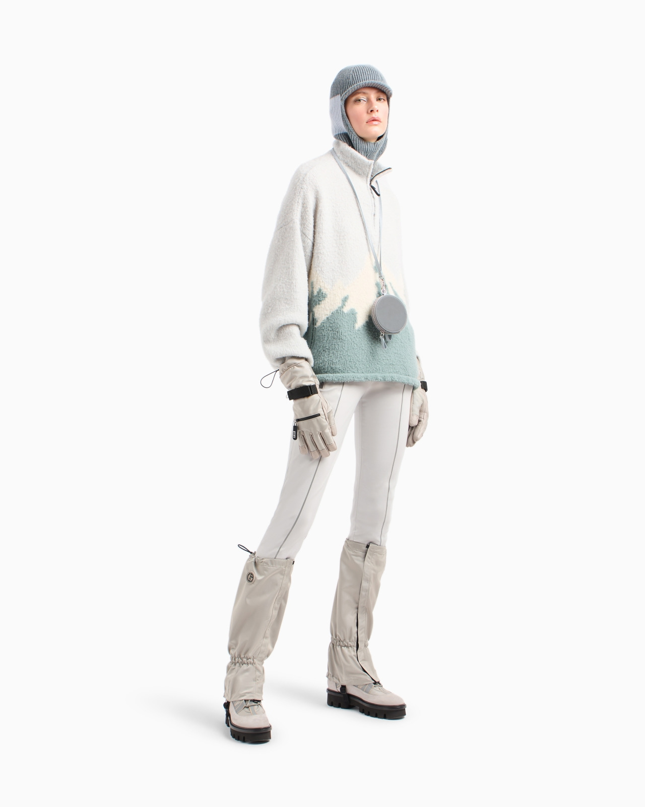 GIORGIO ARMANI NEVE JUMPER IN A JACQUARD VIRGIN WOOL BLEND - 2