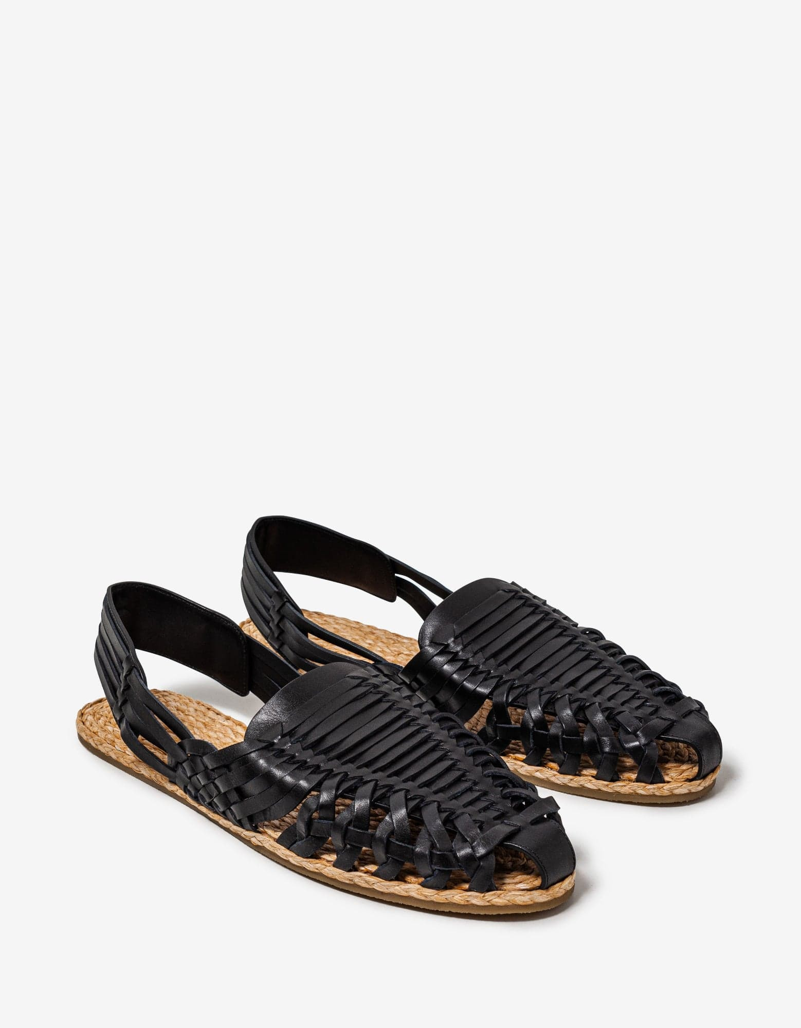Saint Laurent Black Sidi Leather Sandals - 1