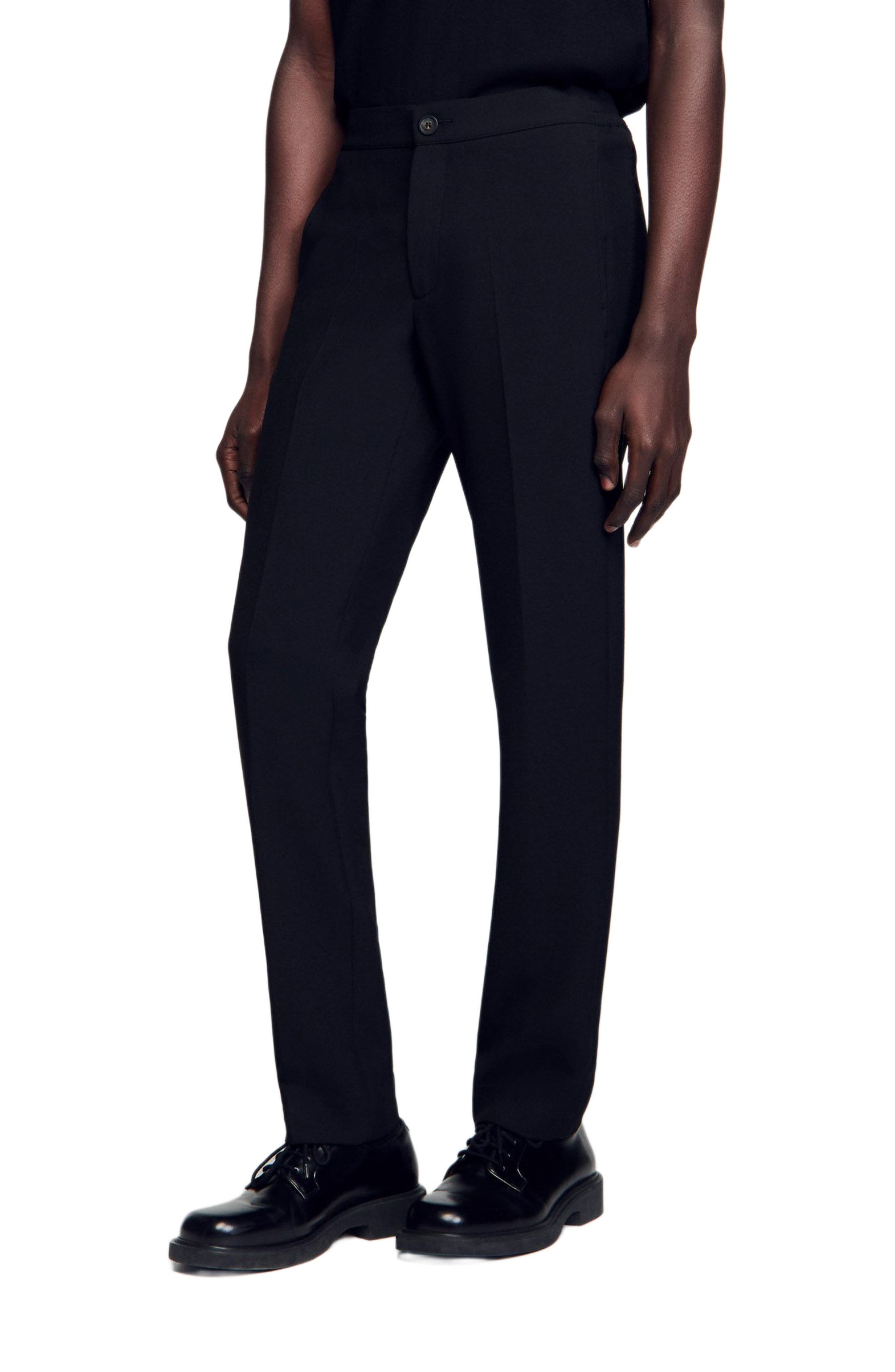 SANDRO Jersey trousers in Black at Nordstrom - 8