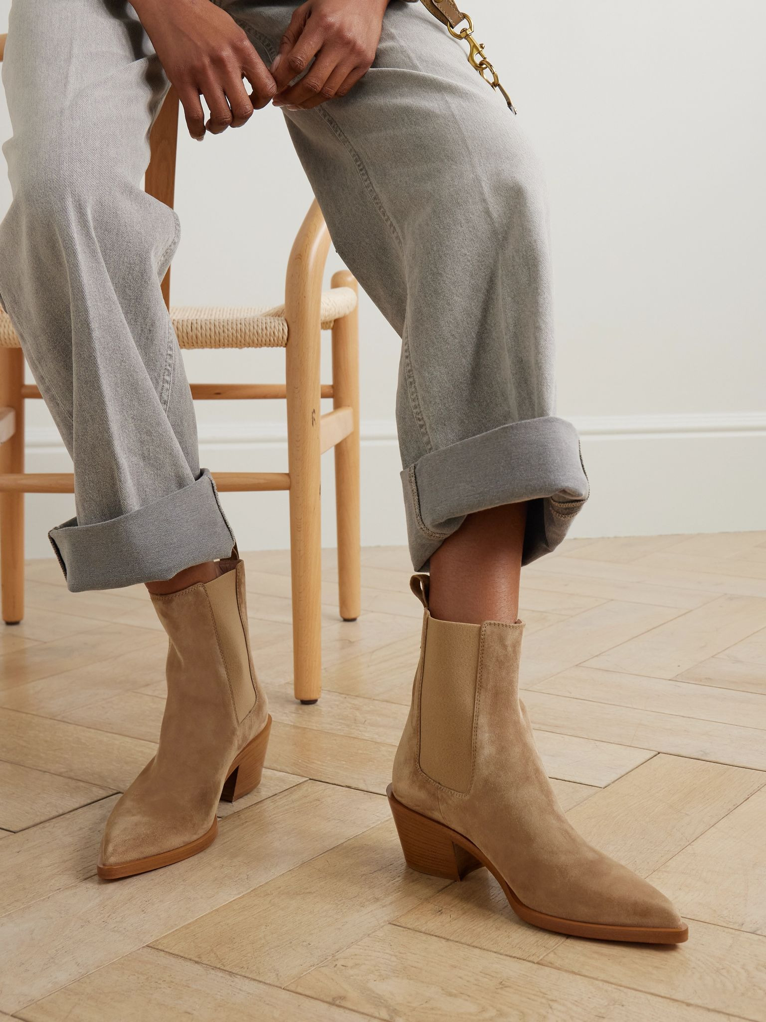 Wylie 60 suede Chelsea boots Camel - 2