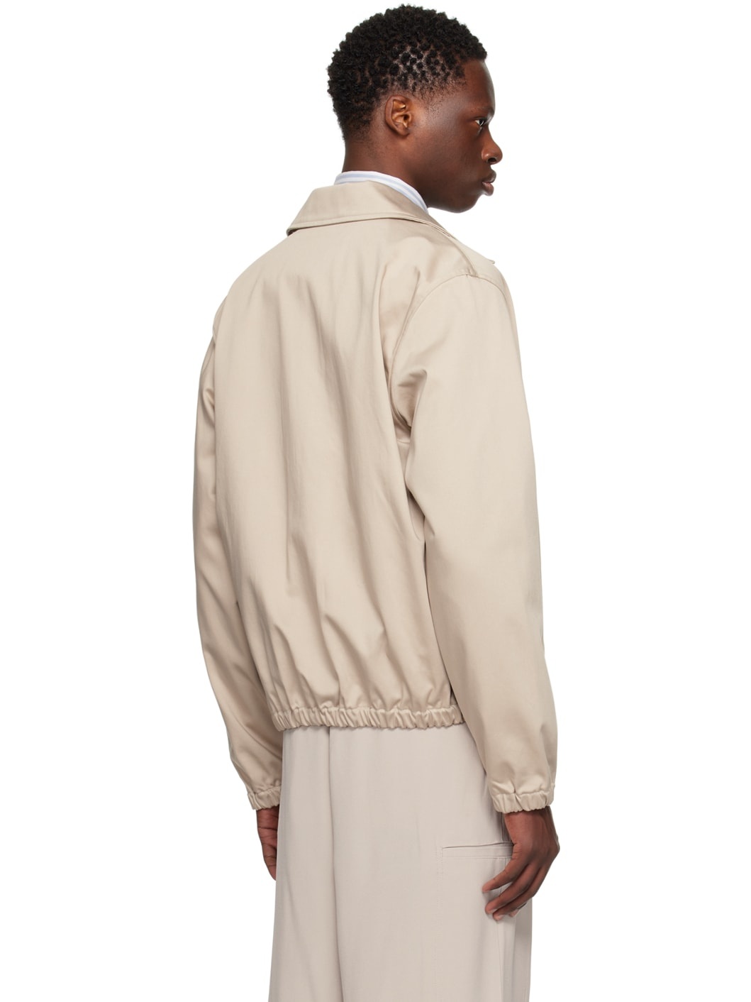 Beige Ami de Cœur Bomber Jacket - 3