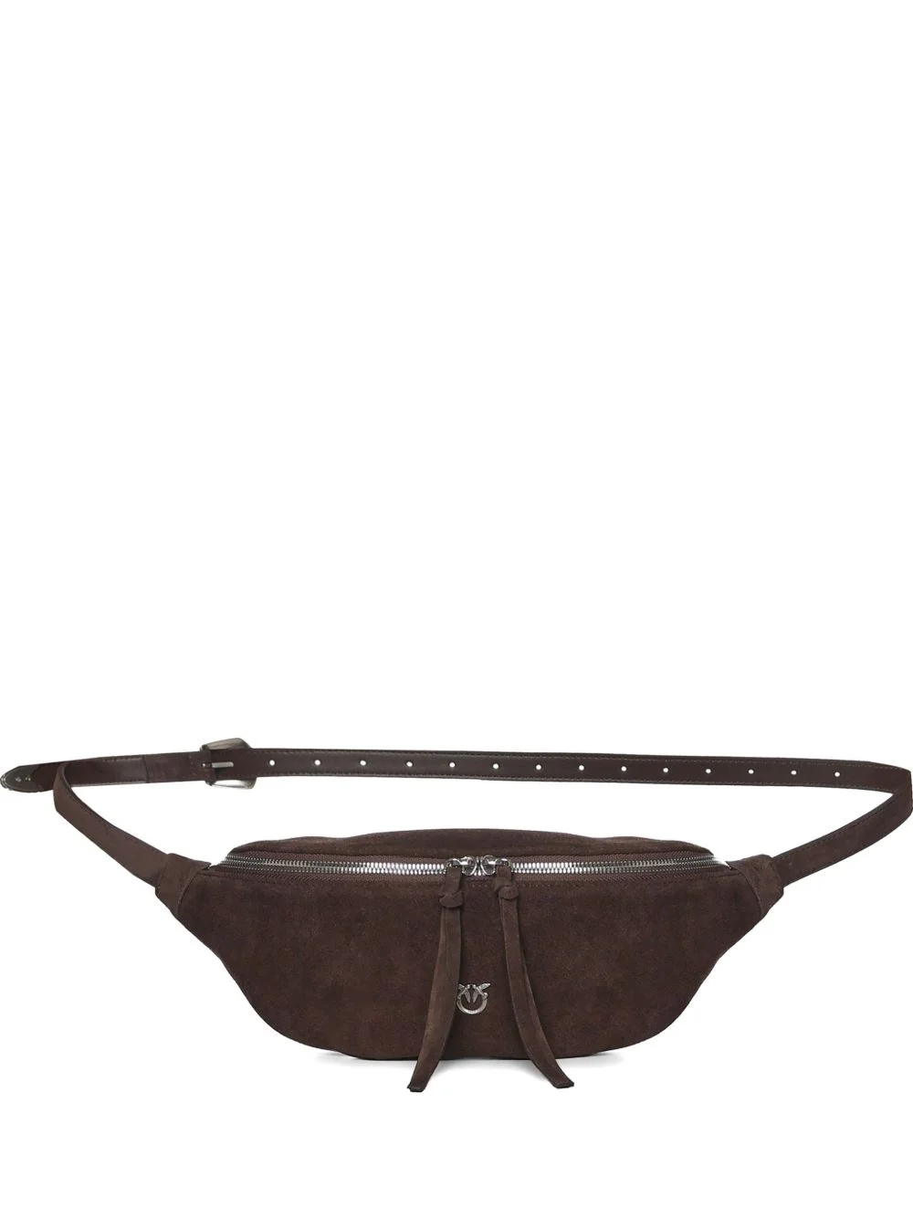 zipped leather belt bag - 1