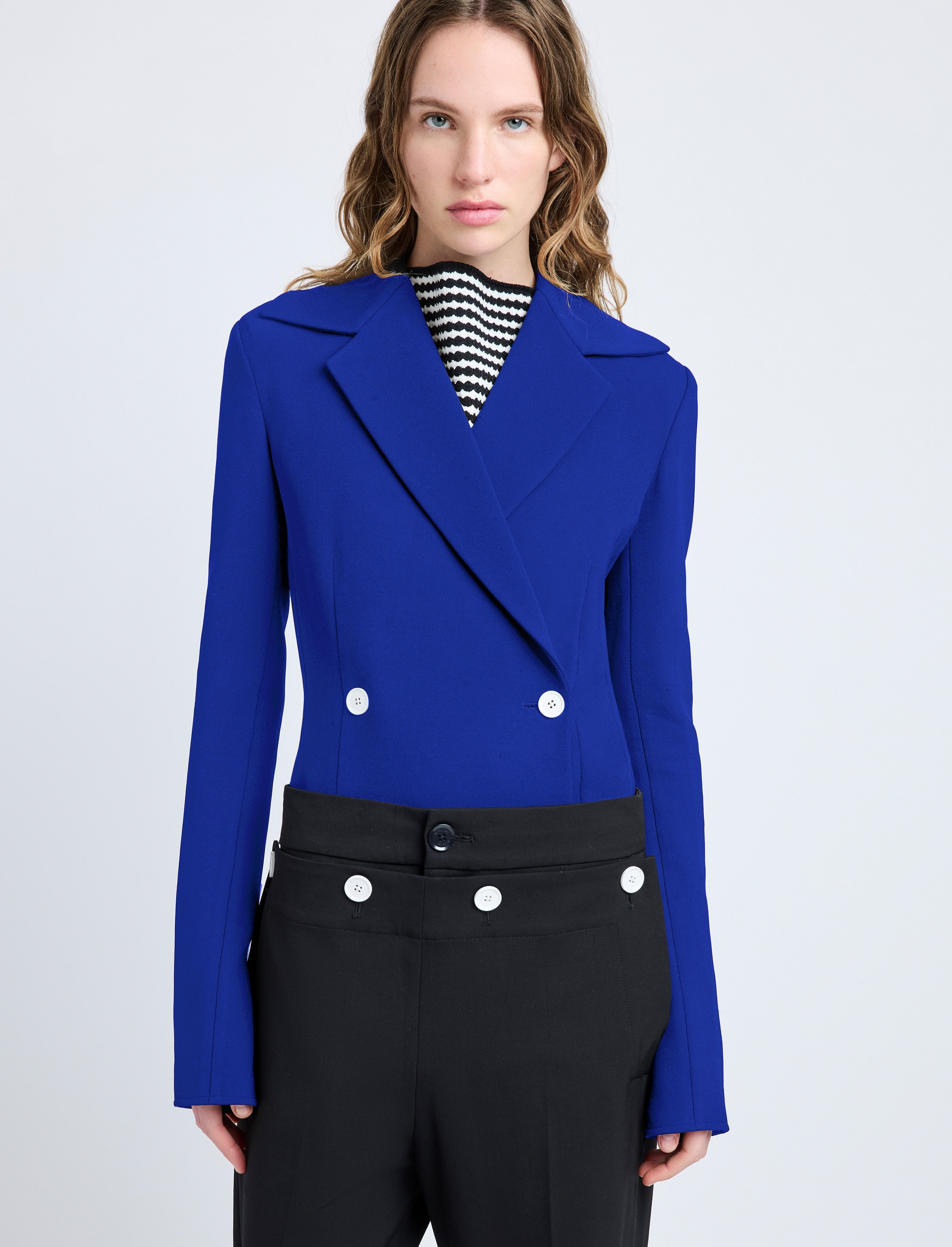 Marine Jacket in Bi-Stretch Suiting - 6