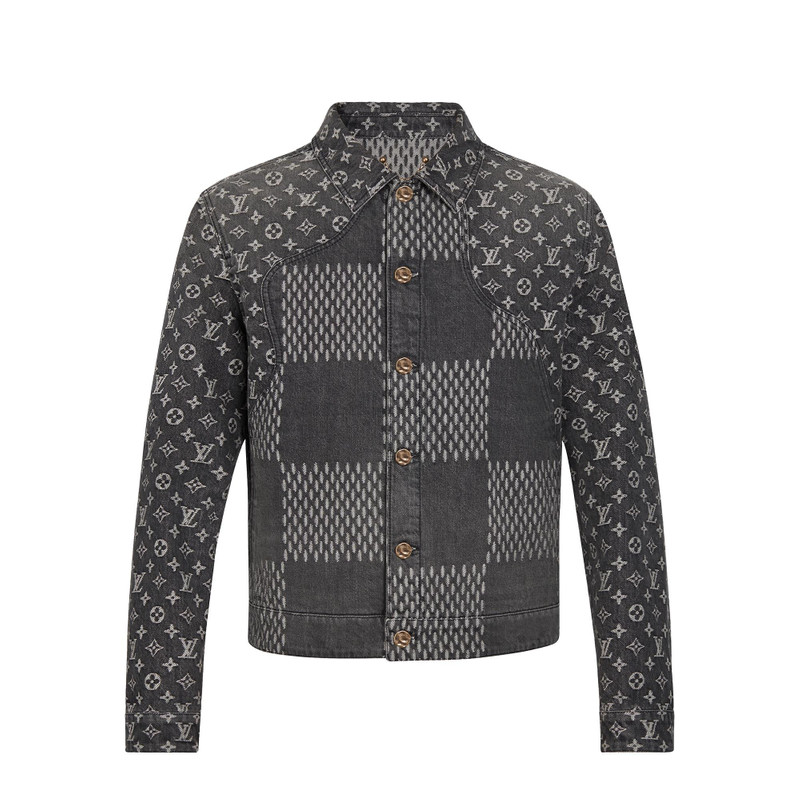 Giant Damier Waves Monogram Denim Jacket - 1
