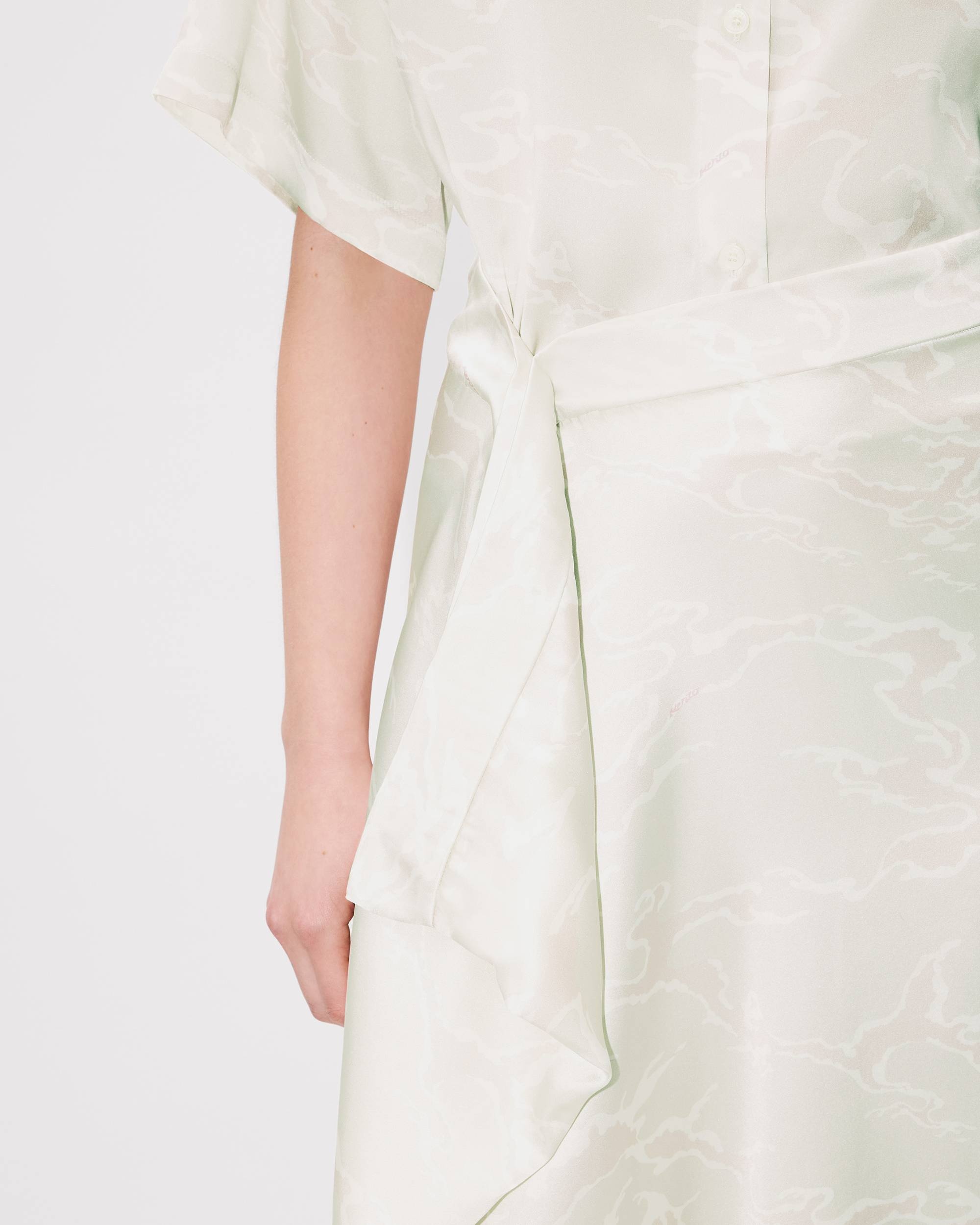 'KENZO Ocean Camo' midi skirt in silk - 6