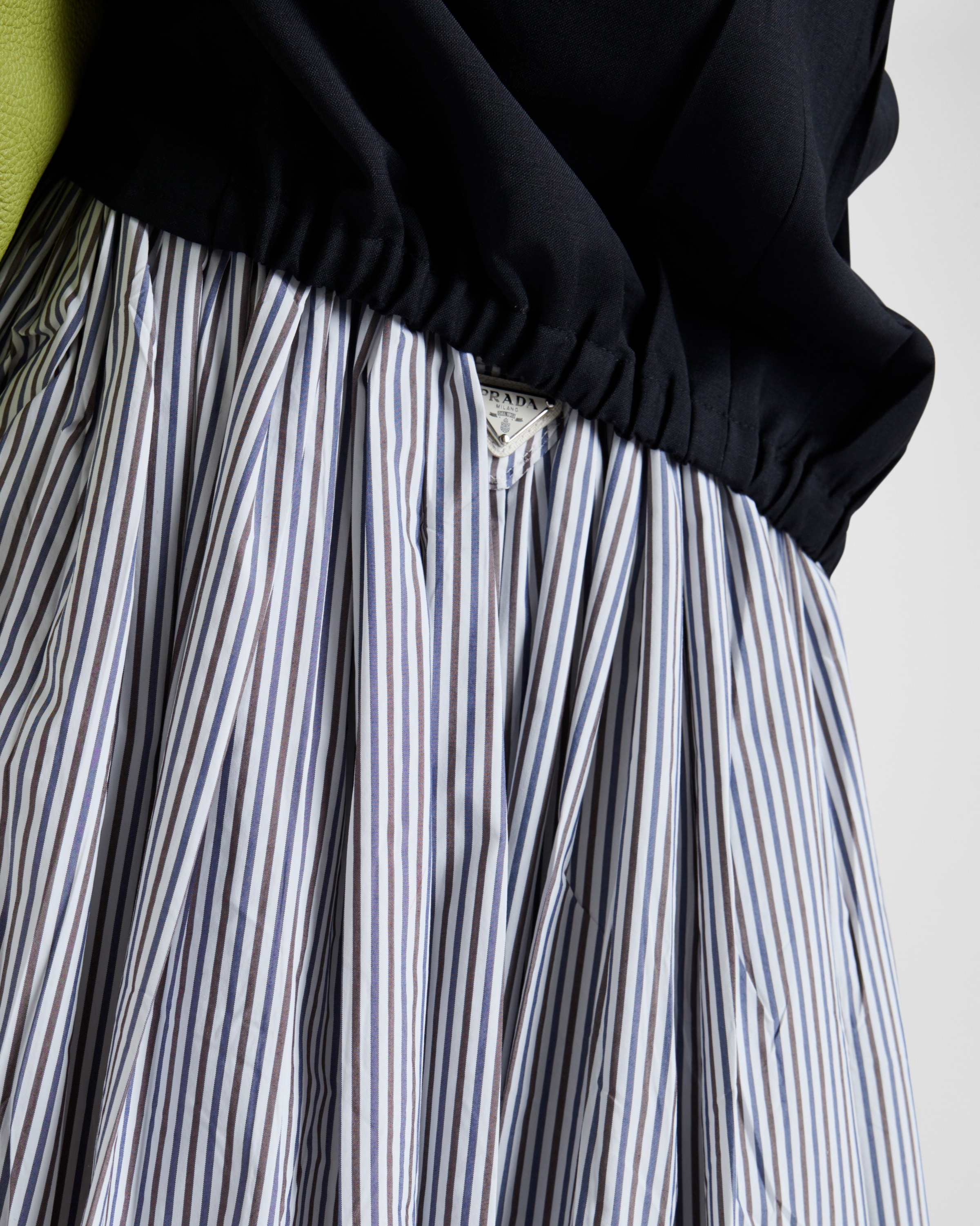 Prada スカート Striped poplin skirt 関税込 Prada Striped poplin skirt | REVERSIBLE