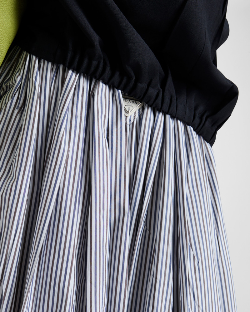 Striped poplin skirt 6
