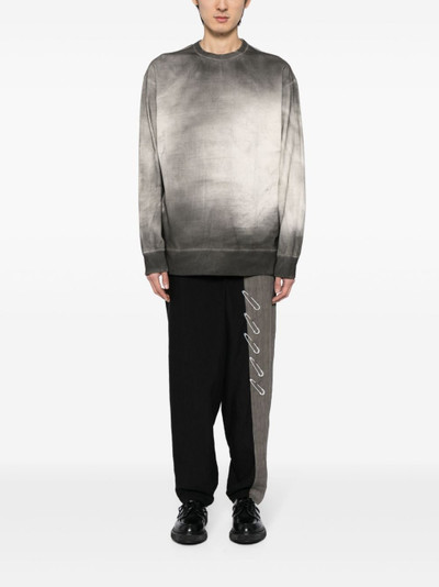 Yohji Yamamoto two-tone linen trousers outlook