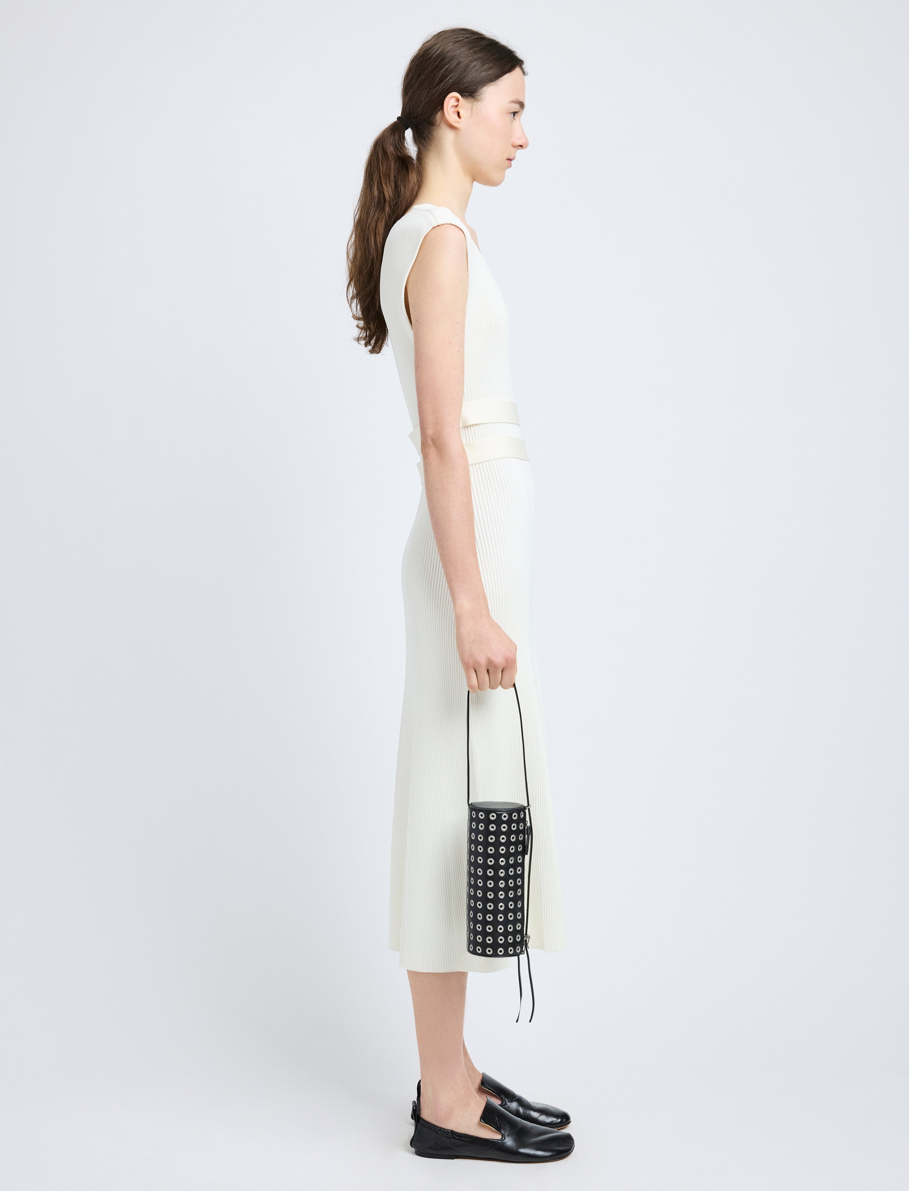 Silo Bag in Eyelet Covered Nappa - 6