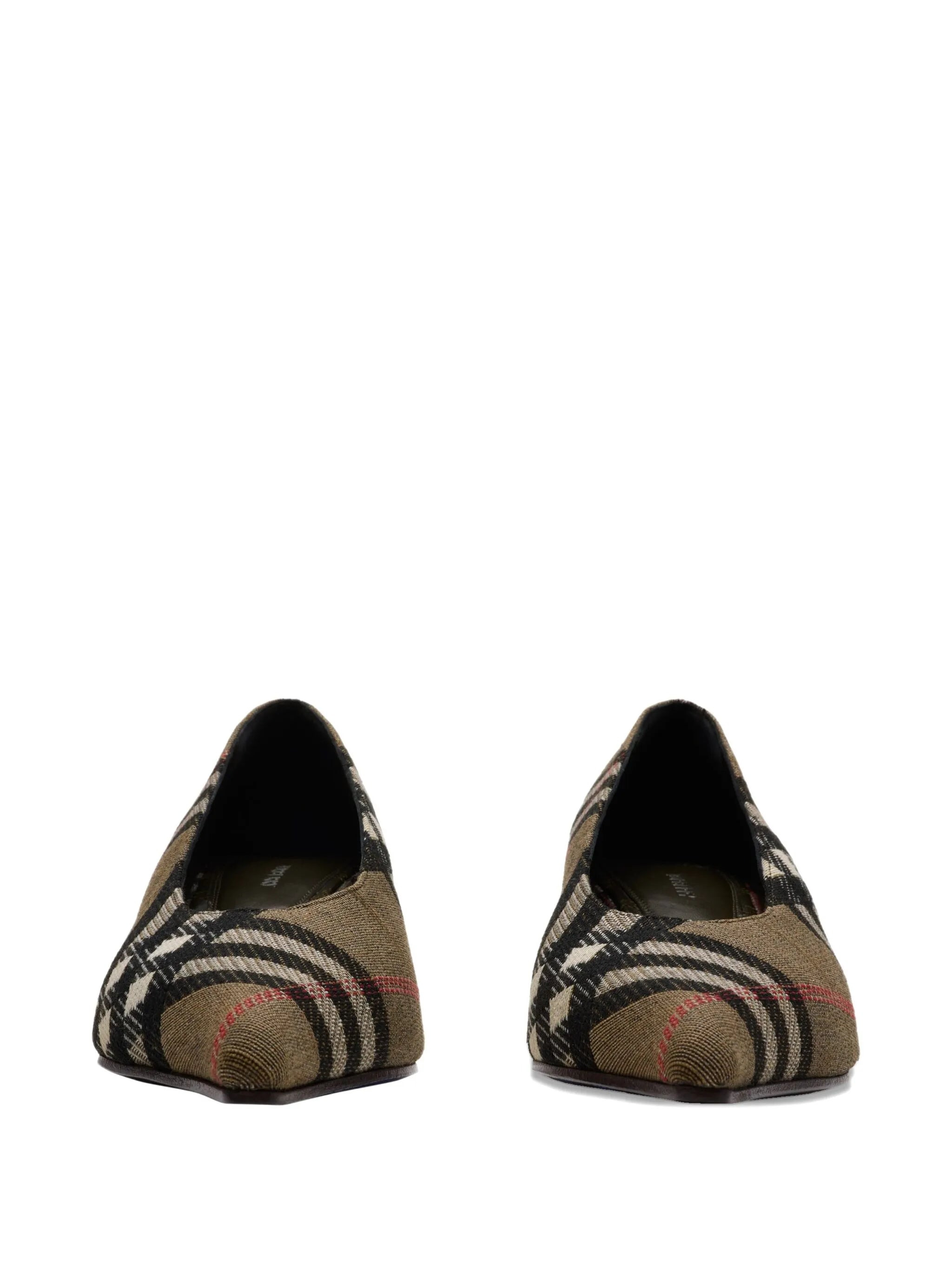 55mm Check Dame pointed-toe pumps - 3