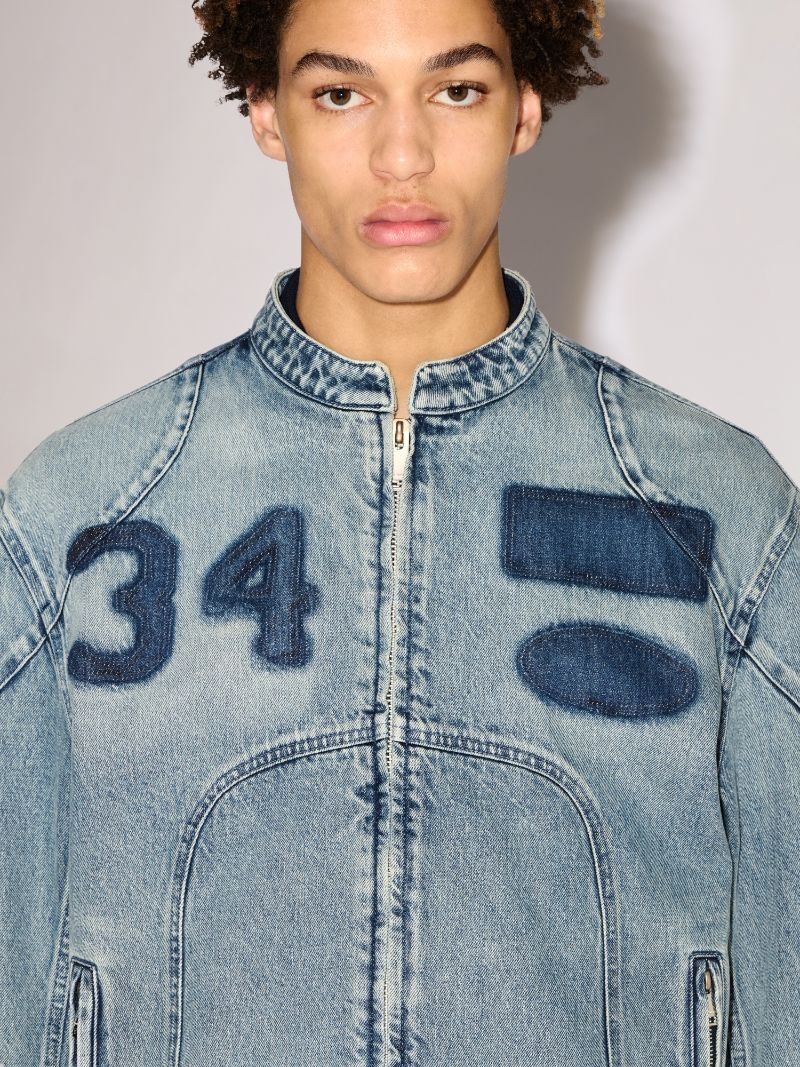 DENIM RIDER JACKET - 6