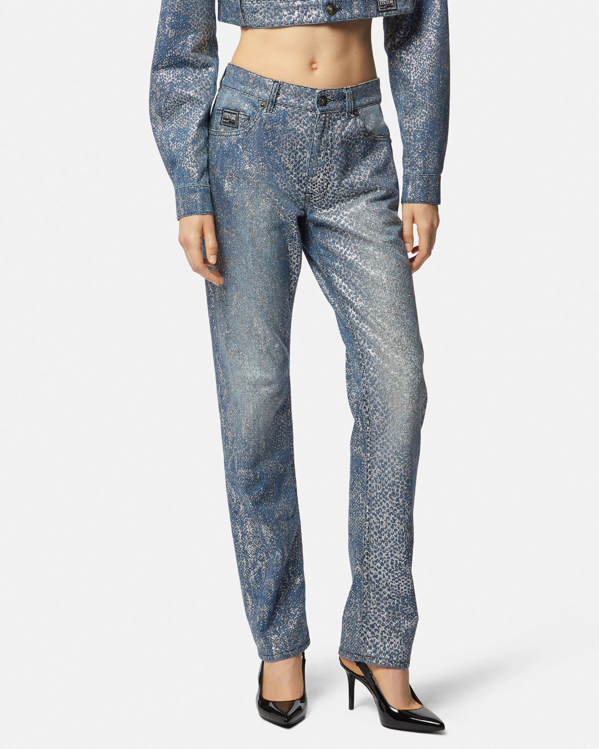 Glitter Animalier Jeans - 4