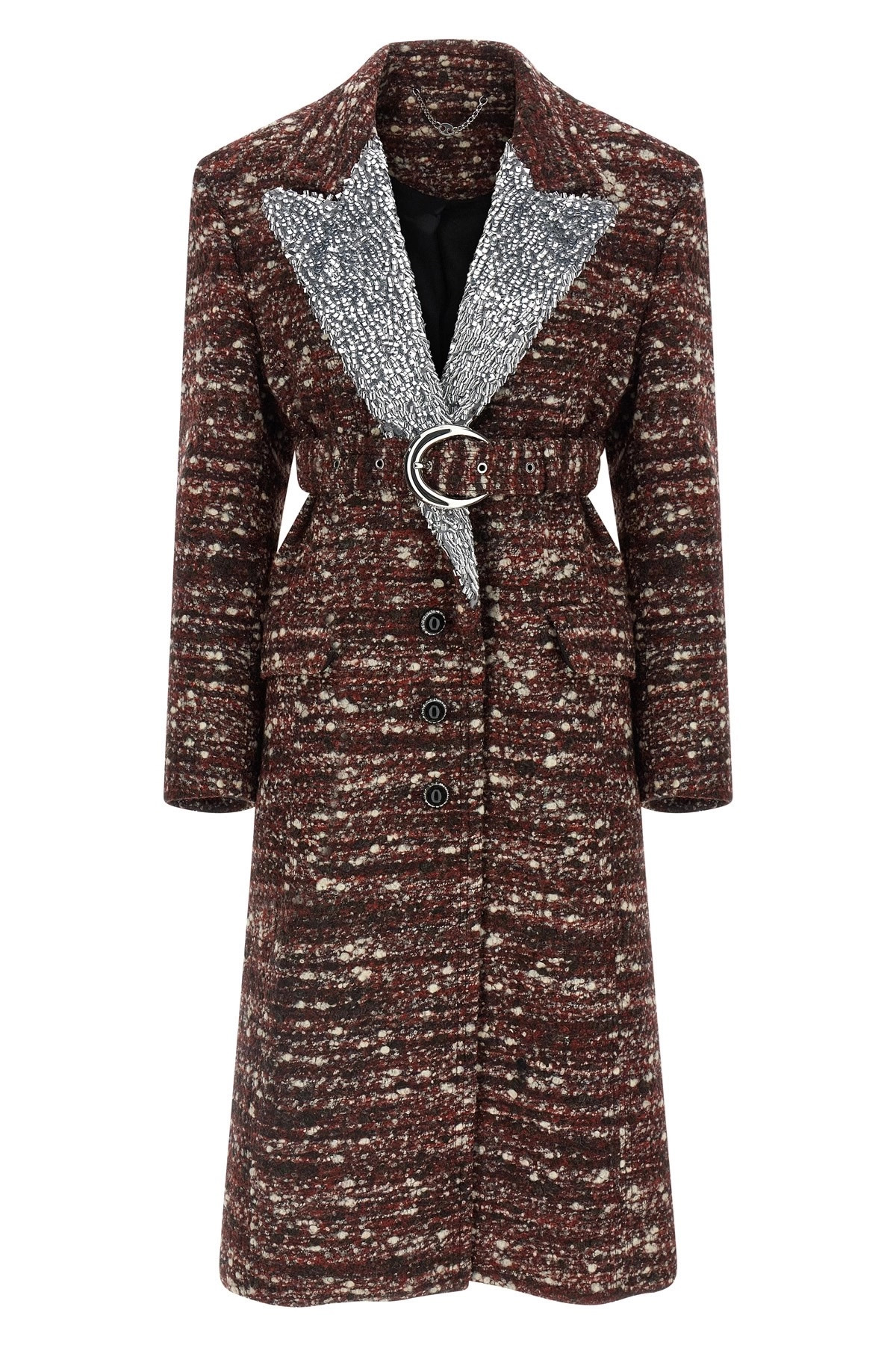 Bouclé wool coat - 4