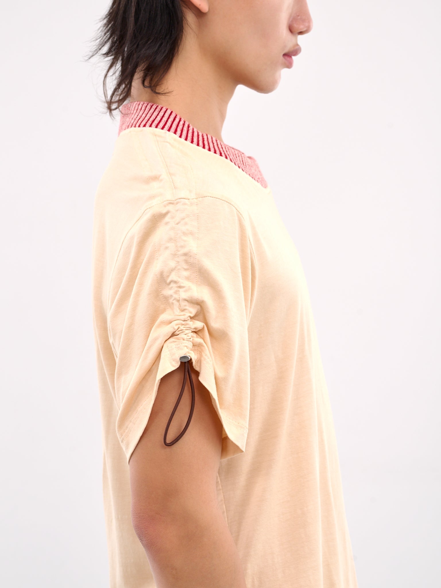 Drawcord Sleeve Tee - 5