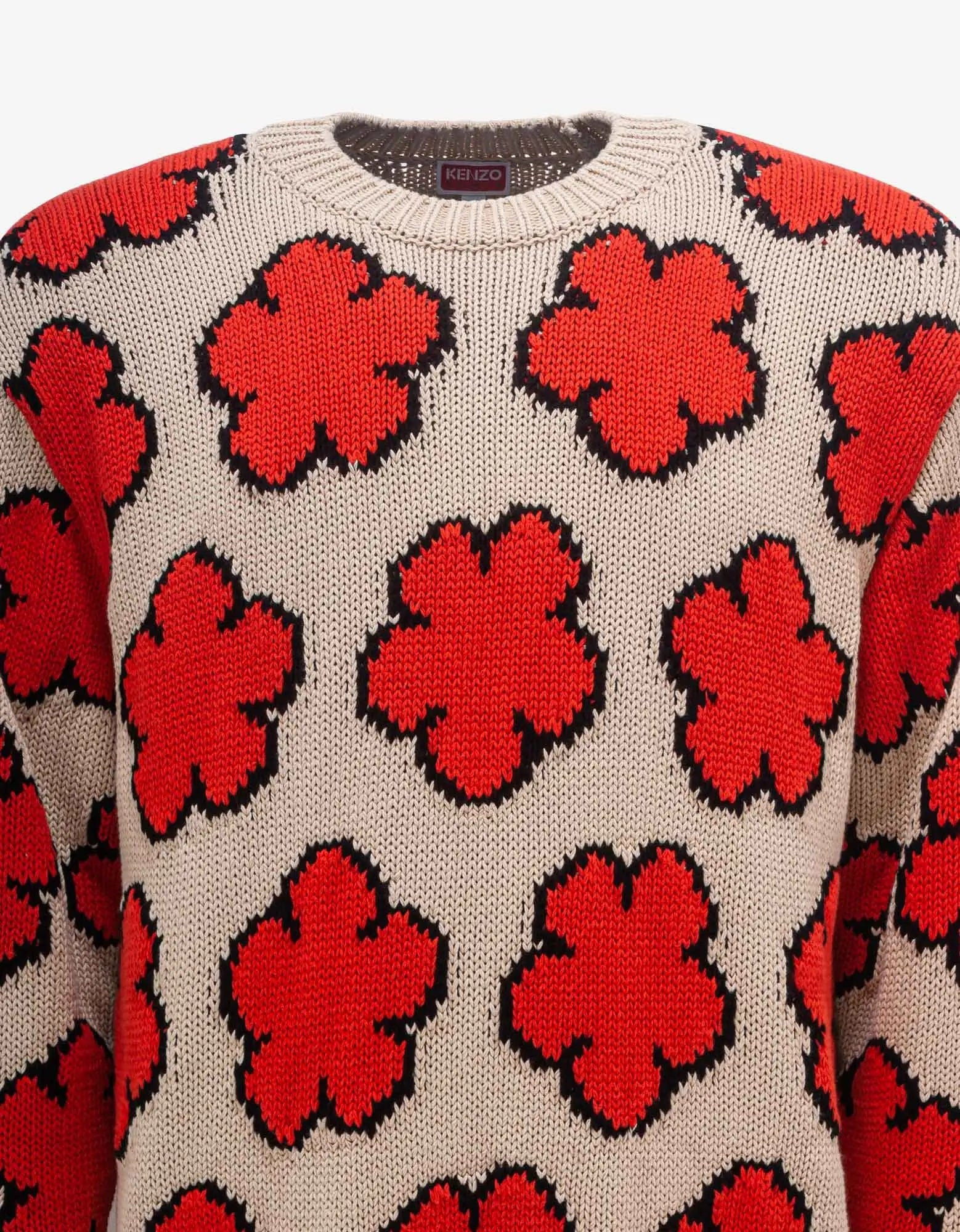 Kenzo Ecru 'Boke Flower' Sweater - 4