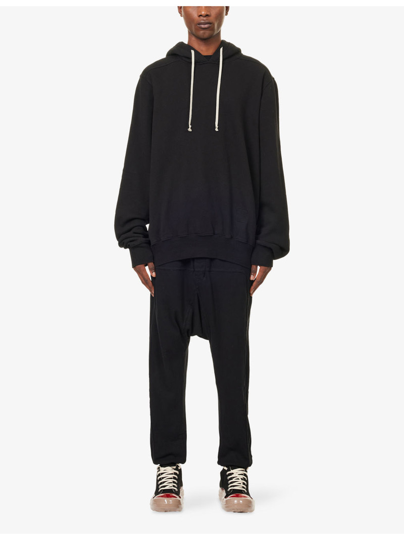 Rick Owens DRKSHDW Prisoner Drawstring Cotton-Jersey Jogging Bottoms outlook