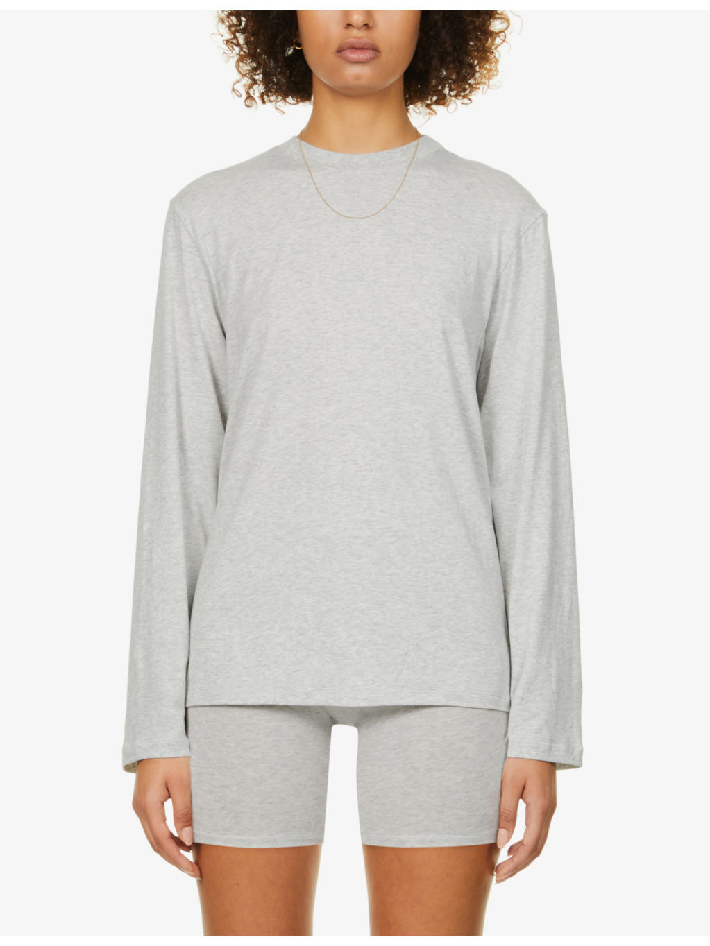 Boyfriend oversized stretch-jersey T-shirt - 3
