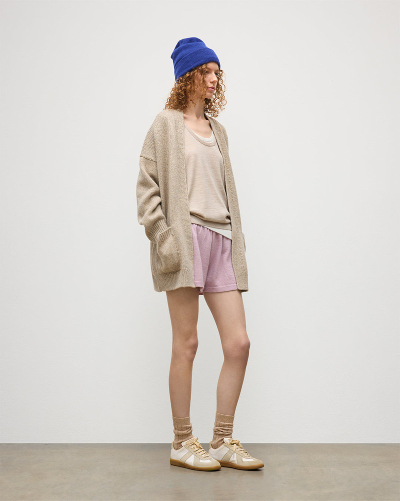 Bay Natural Marl Cashmere & Cotton Cardigan 3