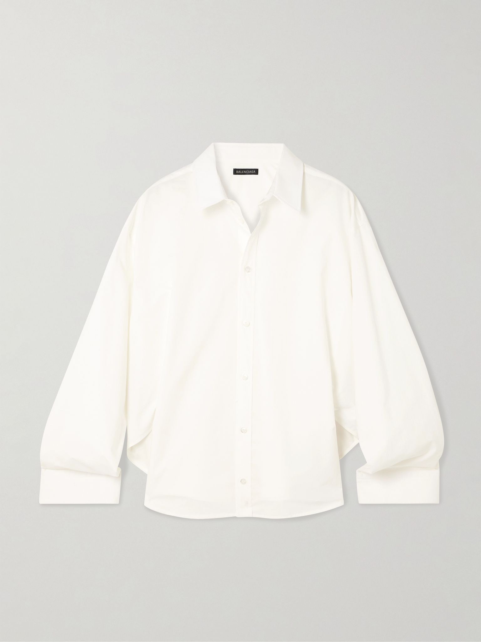 Cotton-poplin shirt White - 1