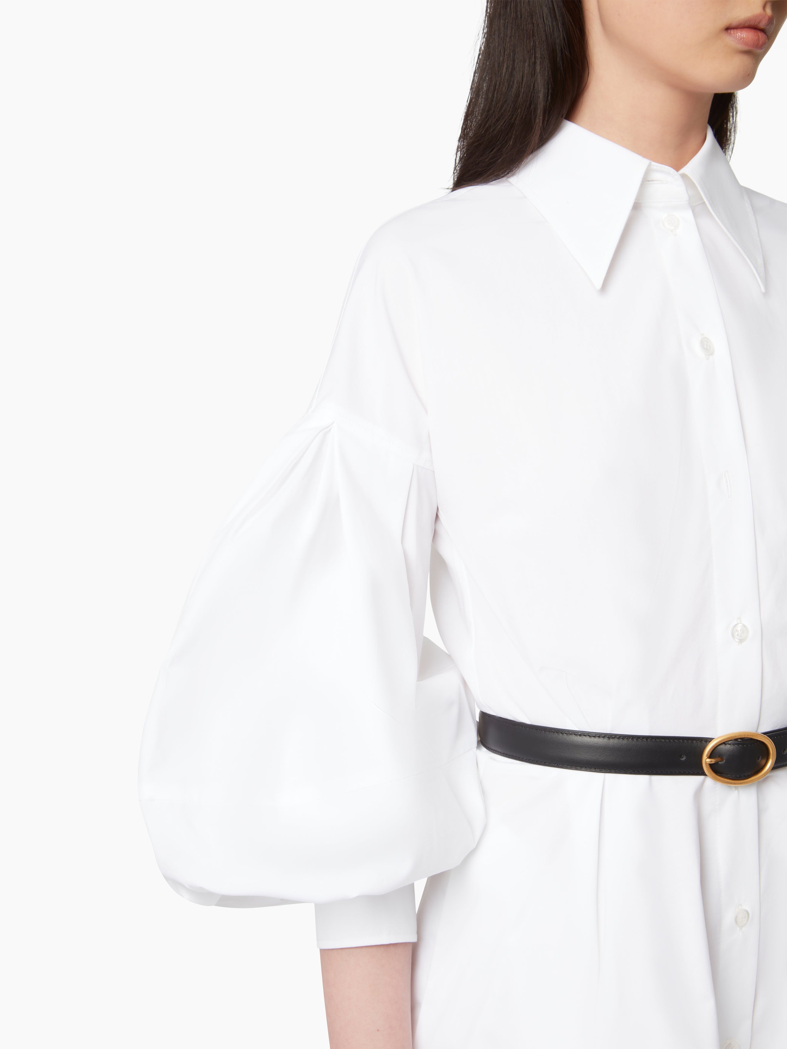 MIDI DRESS WITH COCOON SLEEVES - 3