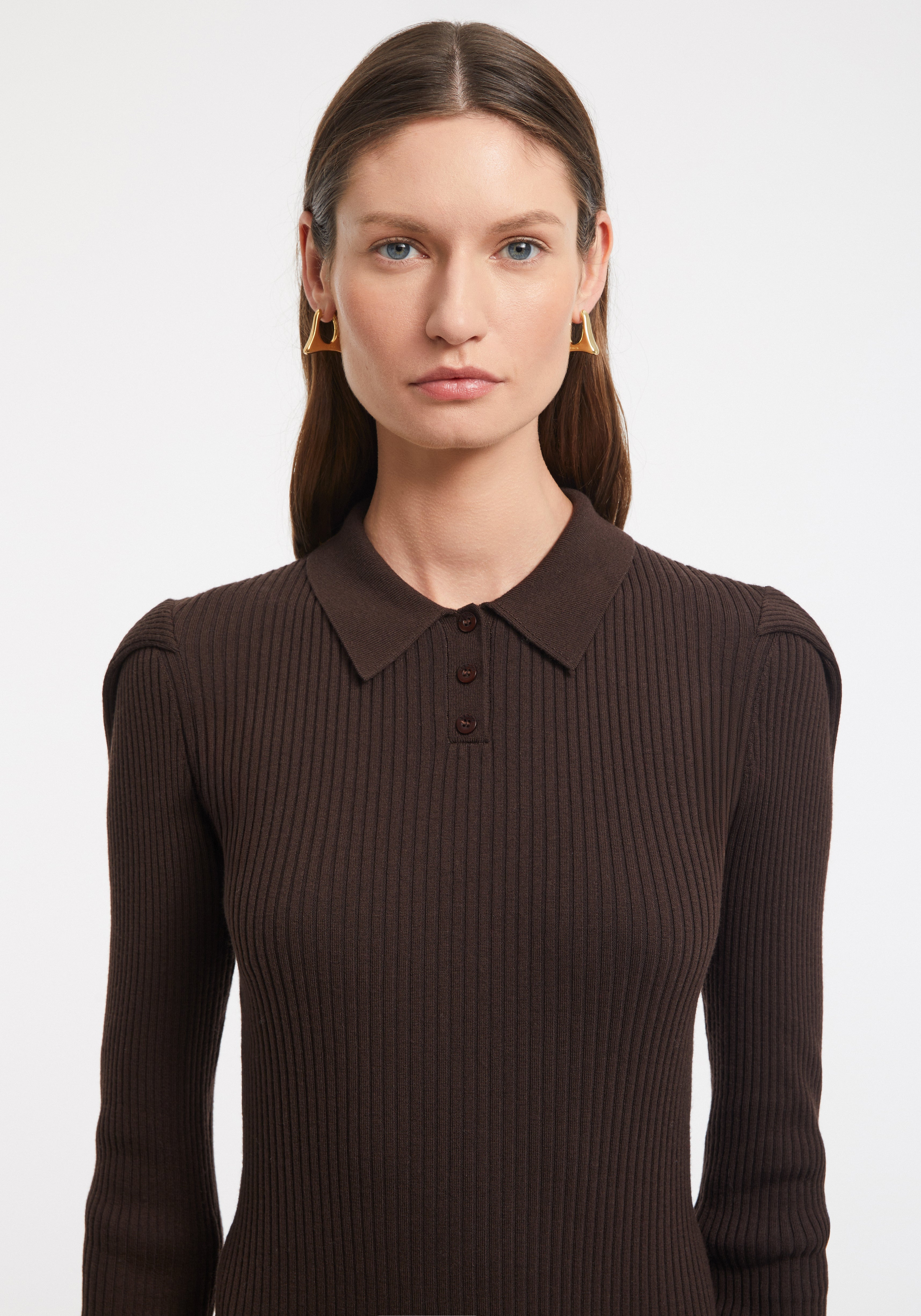 ARLA
Merino ribbed polo dress - 3