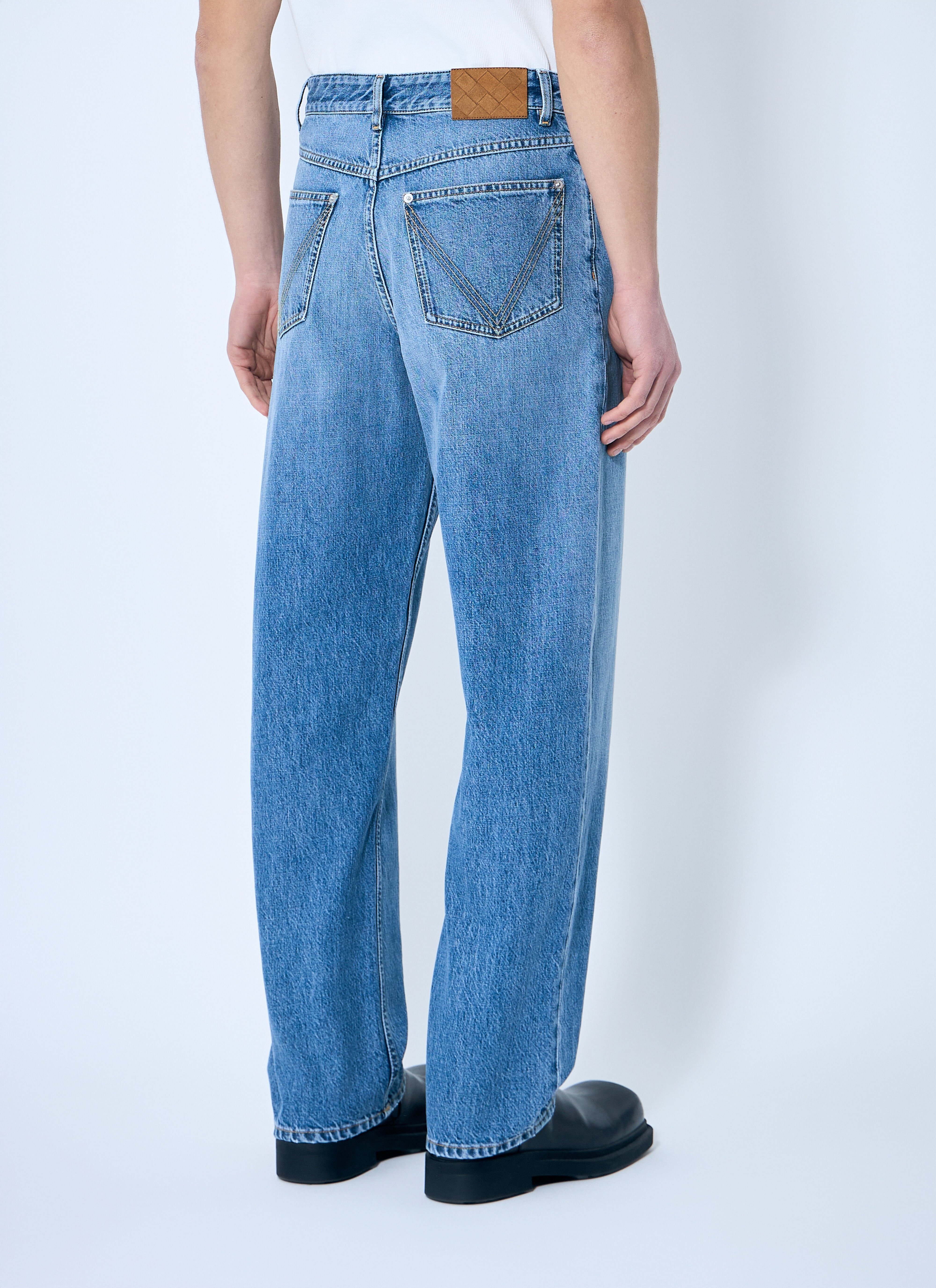 Indigo Wide Leg Jeans - 4